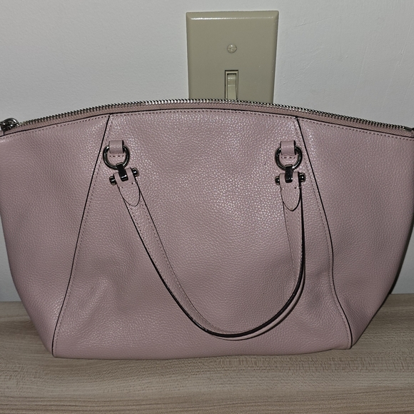 Coach Light Pink Leather Satchel